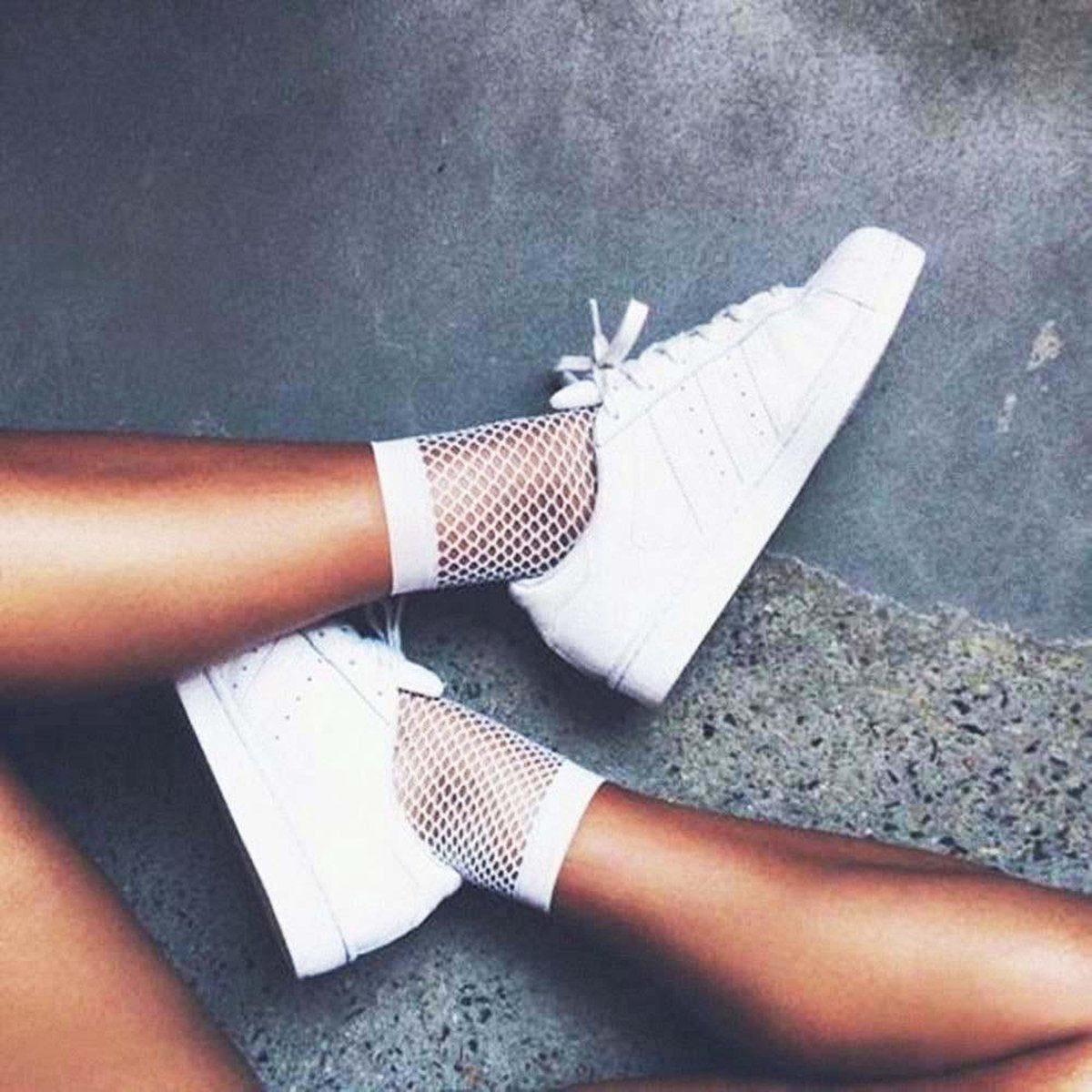 Hiden Dames Sneakersokken One size Wit