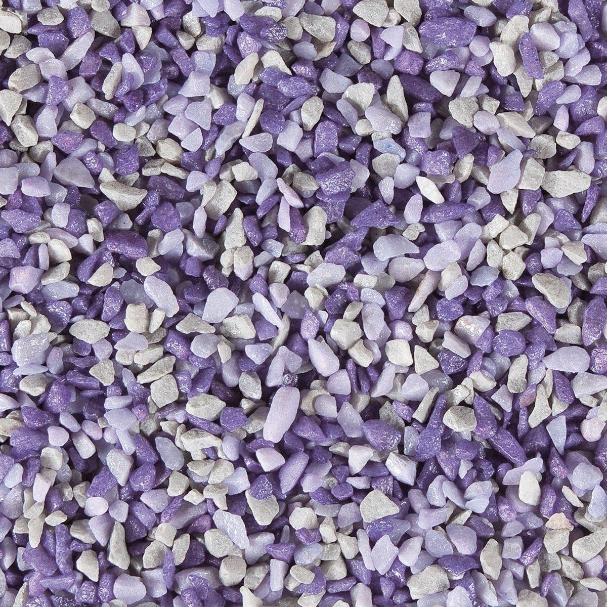 Aquariumgrind Gruzo Lila/Paars/Grijs 6-8 mm - 1 kg