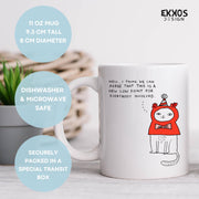 Clothed cat Mok Customized Mok Mok Cadeau Gift for Friends Wit Mok