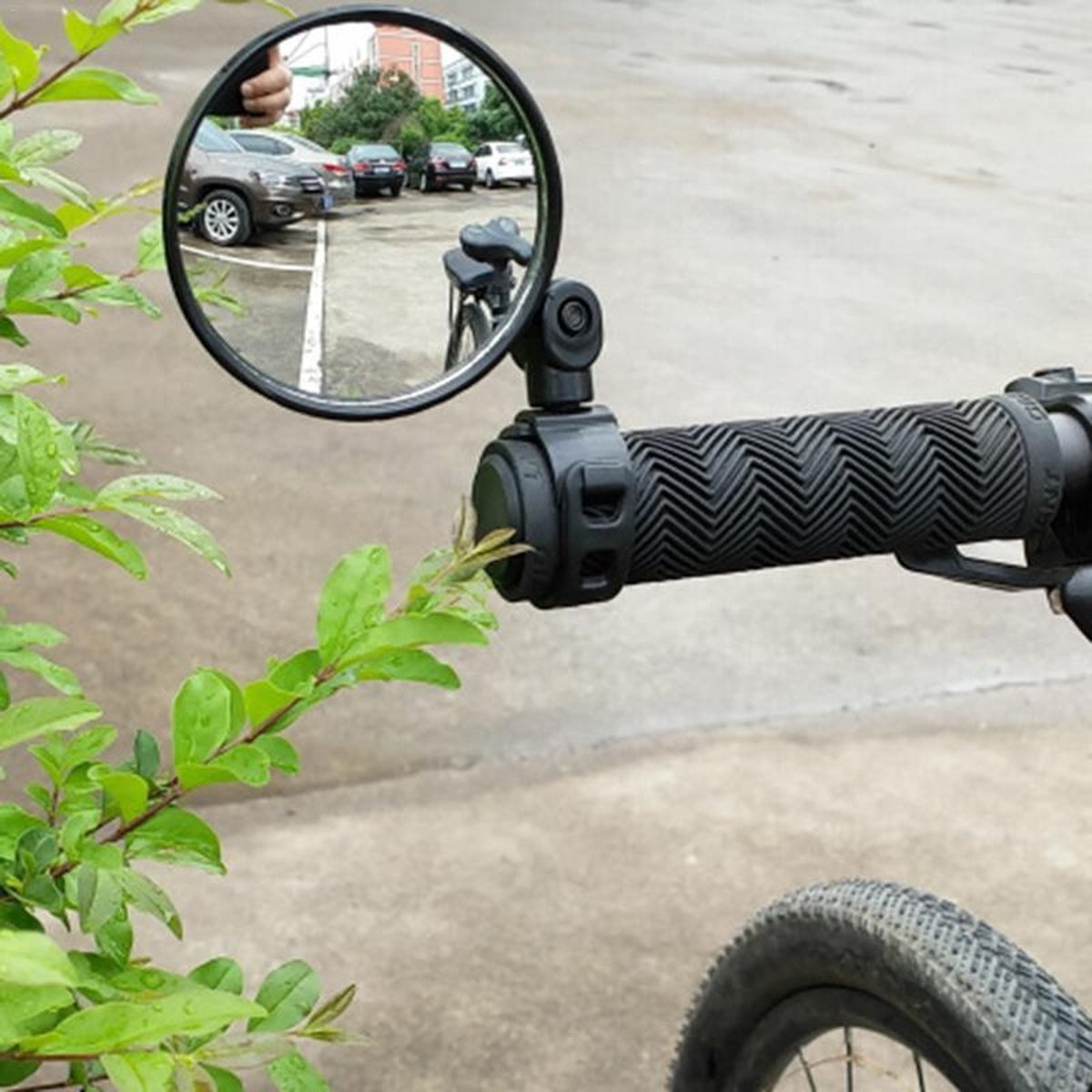 WiseGoods - Fietsspiegel Op Stuur - Fietsaccessoires - Achteruitkijkspiegel - Racefietsen - Fietsen - Ebike - Links
