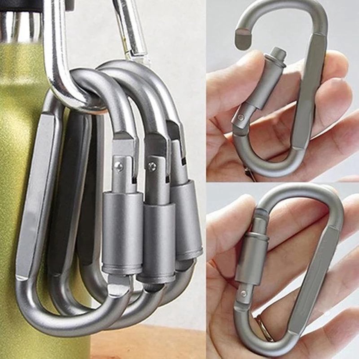 Karabijnhaak / carabiner met twistlock / karabijn met draaisluiting