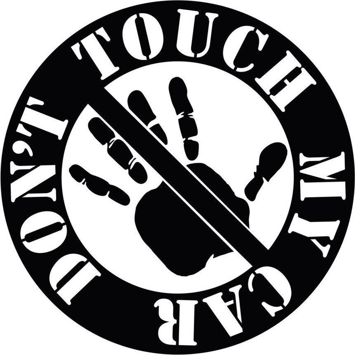 Stickerloods Don't Touch My Car Sticker -autodecal- autoraamsticker-