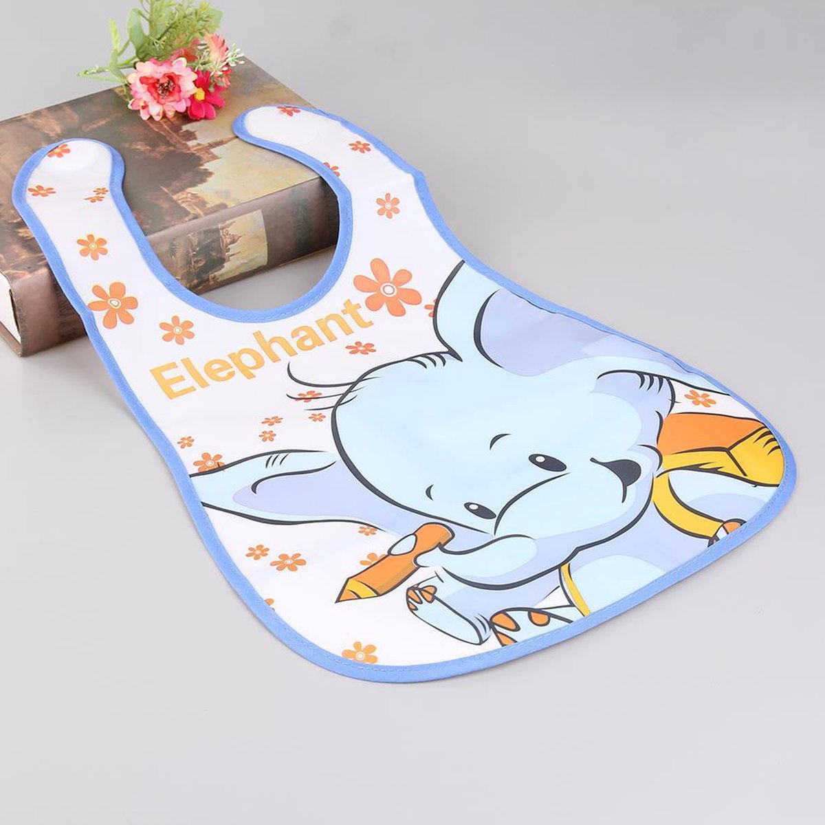 Baby - Waterdichte Kinder Slab/Schort | Olifant