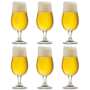Libbey Munique bierglas - 370 ml / 37 cl - set van 6 - op voet - functioneel design - hoge kwaliteit