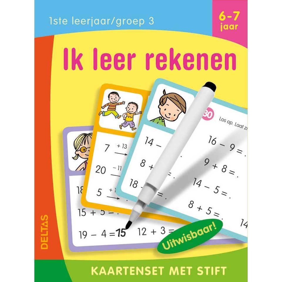 Deltas Kaartenset met stift - Ik leer rekenen (6-7 j.)