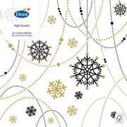 Duni Servetten Snow 3-laags 33 X 33 Cm Papier Wit 20 Stuks