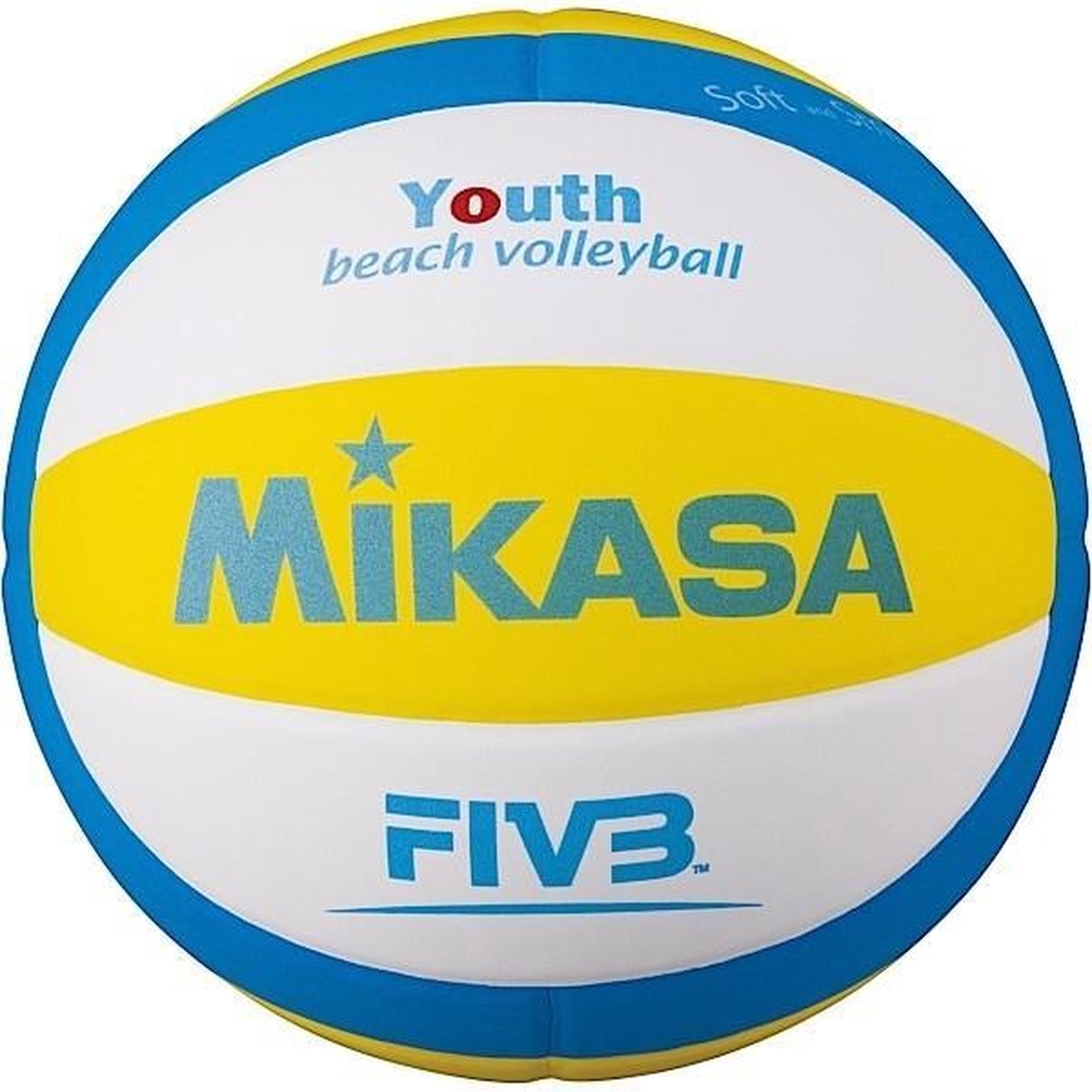 Mikasa Beachvolleybal SBV Youth - geel/wit/blauw - maat 5
