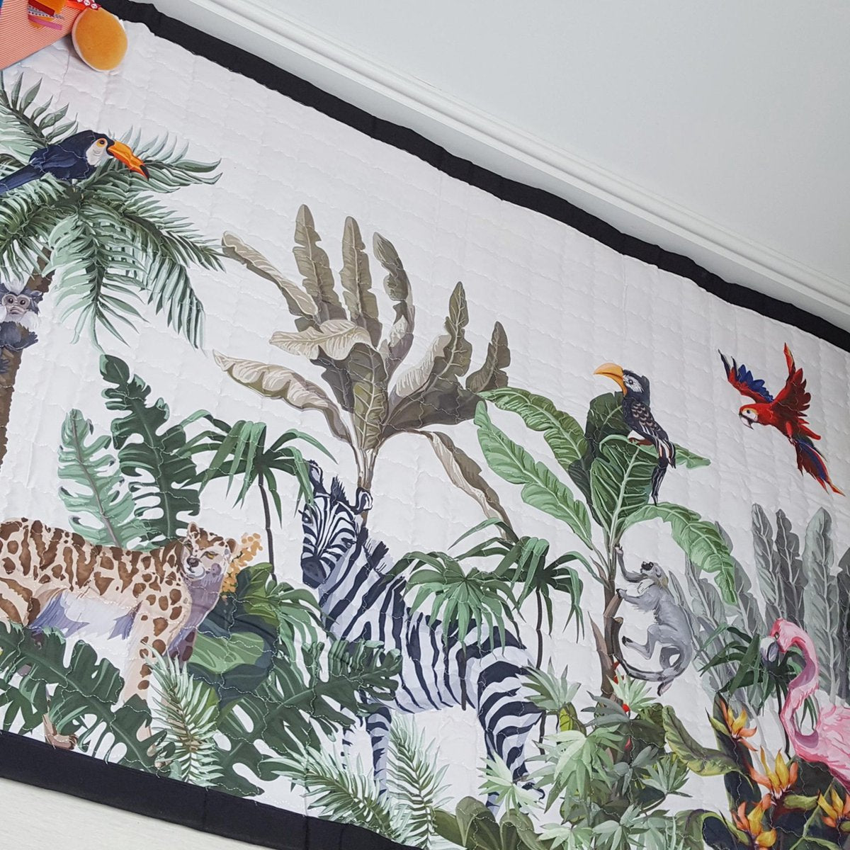 Speelkleed jungle beige 195 x 145 - LiefBoefje - Groot Speelkleed Baby - Speelmat Kinderen - Babymat XL - Kindervloerkleed - Kraamcadeau - Speelkleed Kinderen - 50+ design speelkleden