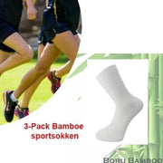 3-Pack Bamboe sportsokken | Kleur wit | Maat 35-38