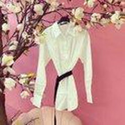 GUESS BELTBLOUSE WHITE L
