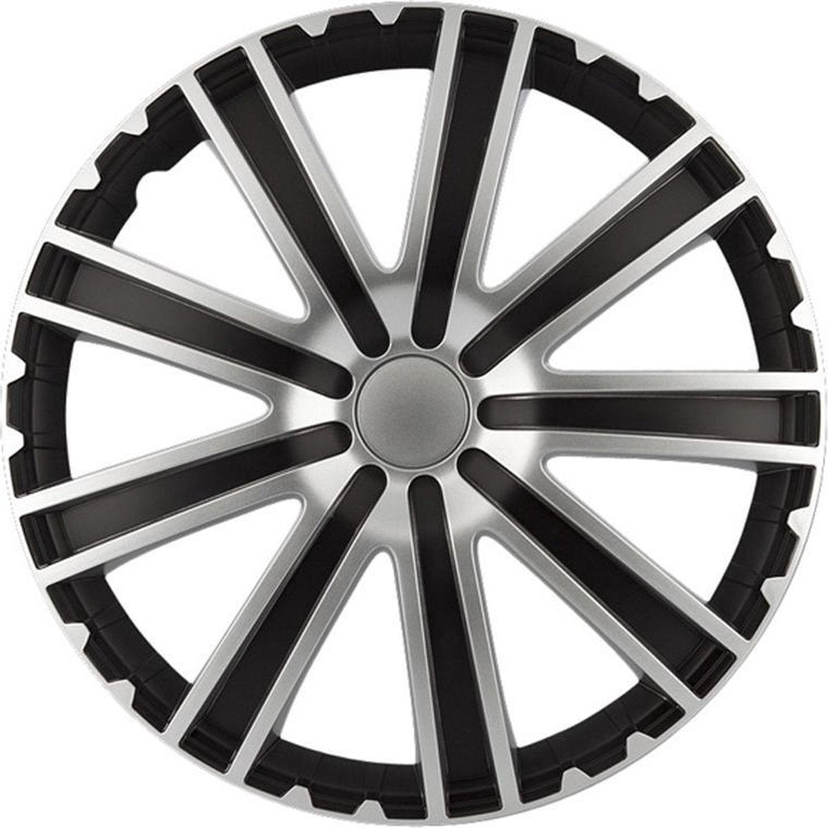 Autostyle Wieldoppen 15 inch Toro Zwart/Zilver - ABS