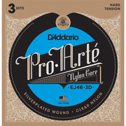 D'Addario EJ46-3D Hard Tension Pro Arte Classical Guitar 3-Pack