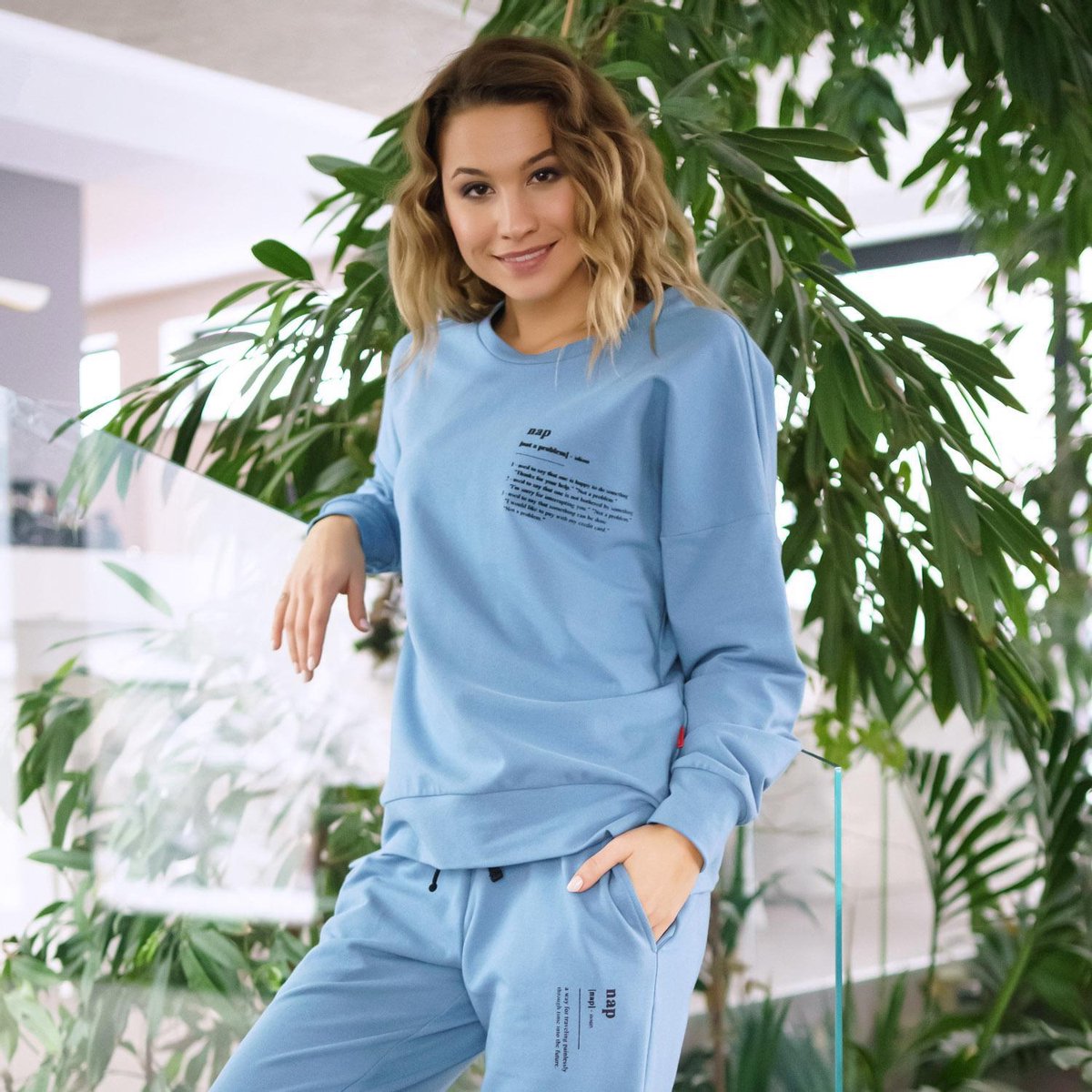 Doctor Nap Katoenen Huispak Dames | Joggingpak dames | Trainingspak Dames | 3-delig | Lange Mouw Korte & Lange Broek | NAP Ocean DRS.4216 SPO.4214 SHO.4215 S