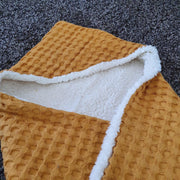 RiFresh | zachte badcape met teddy | oker | baby