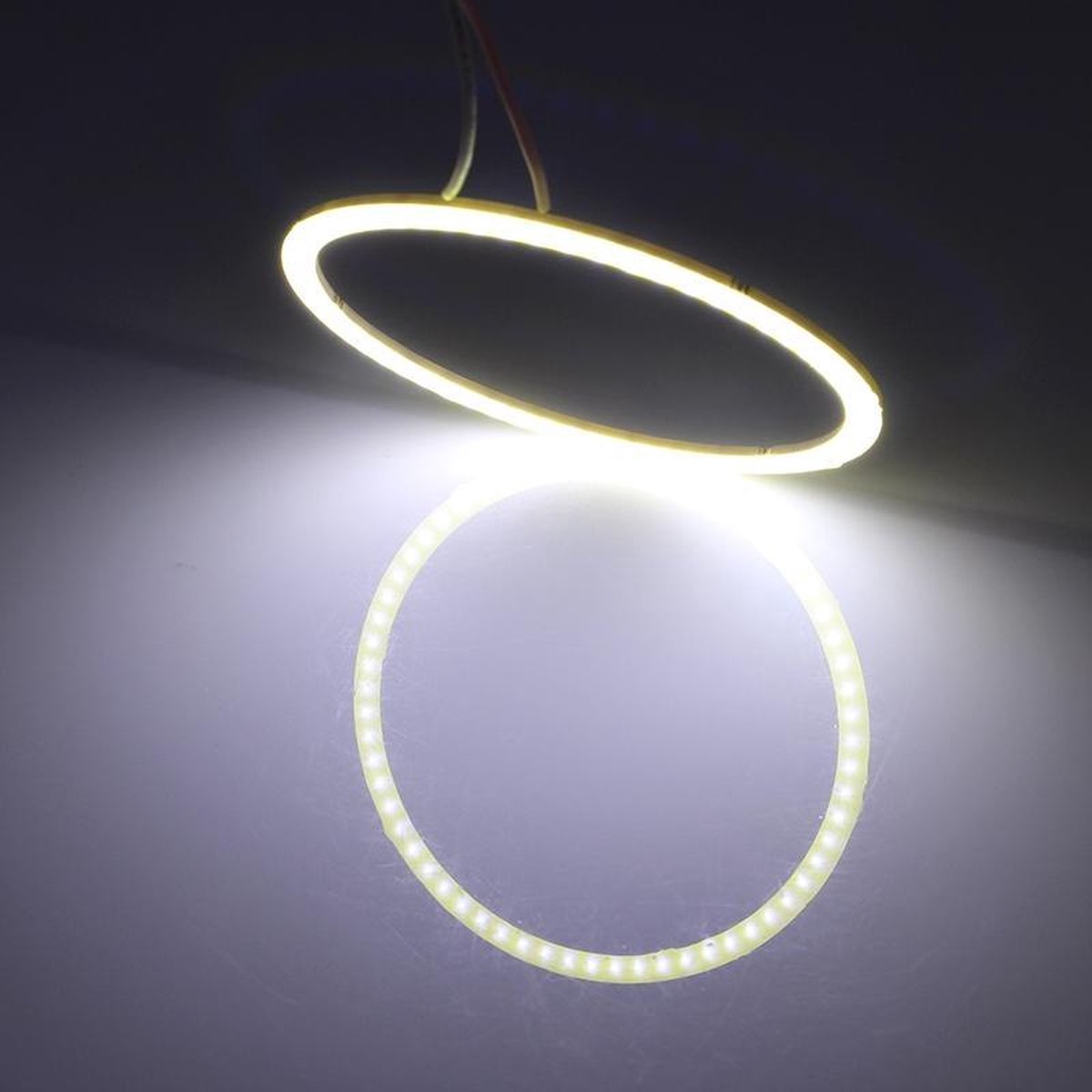 110mm 5W 180LM Angel Eyes cirkels auto koplamp wit licht COB LED verlichting voor voertuigen
