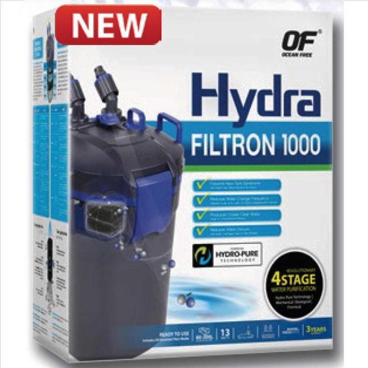 Hydra Filtron 1000 Ocean Free buitenfilter aquarium 80-300 liter