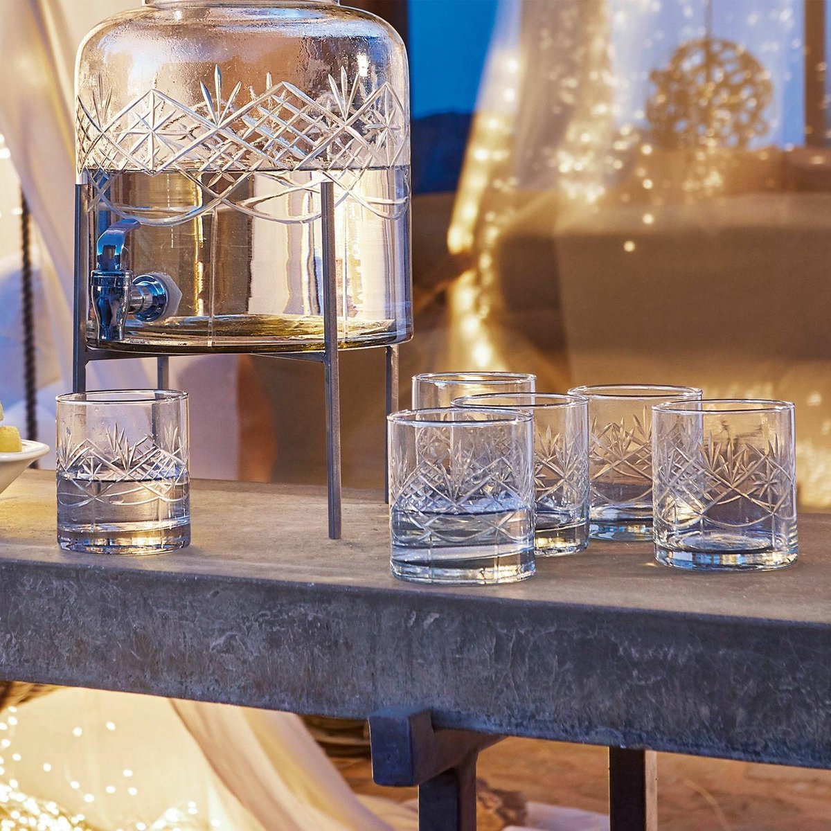 LOBERON Glas set van 6 Hagens helder