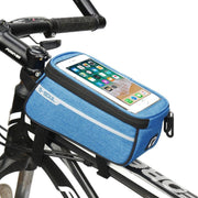 Frametas voor Smartphone - Telefoonhouder Fiets - Universele Fietstas - Extra Opbergruimte - Powerbank | Blauw