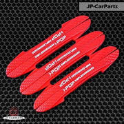Autodeur en -spiegel Bumper Strips - Stoot strips - Bescherm je Deuren en Spiegels tegen Krassen en Stoten - 6 stuks - Rubber - Rood