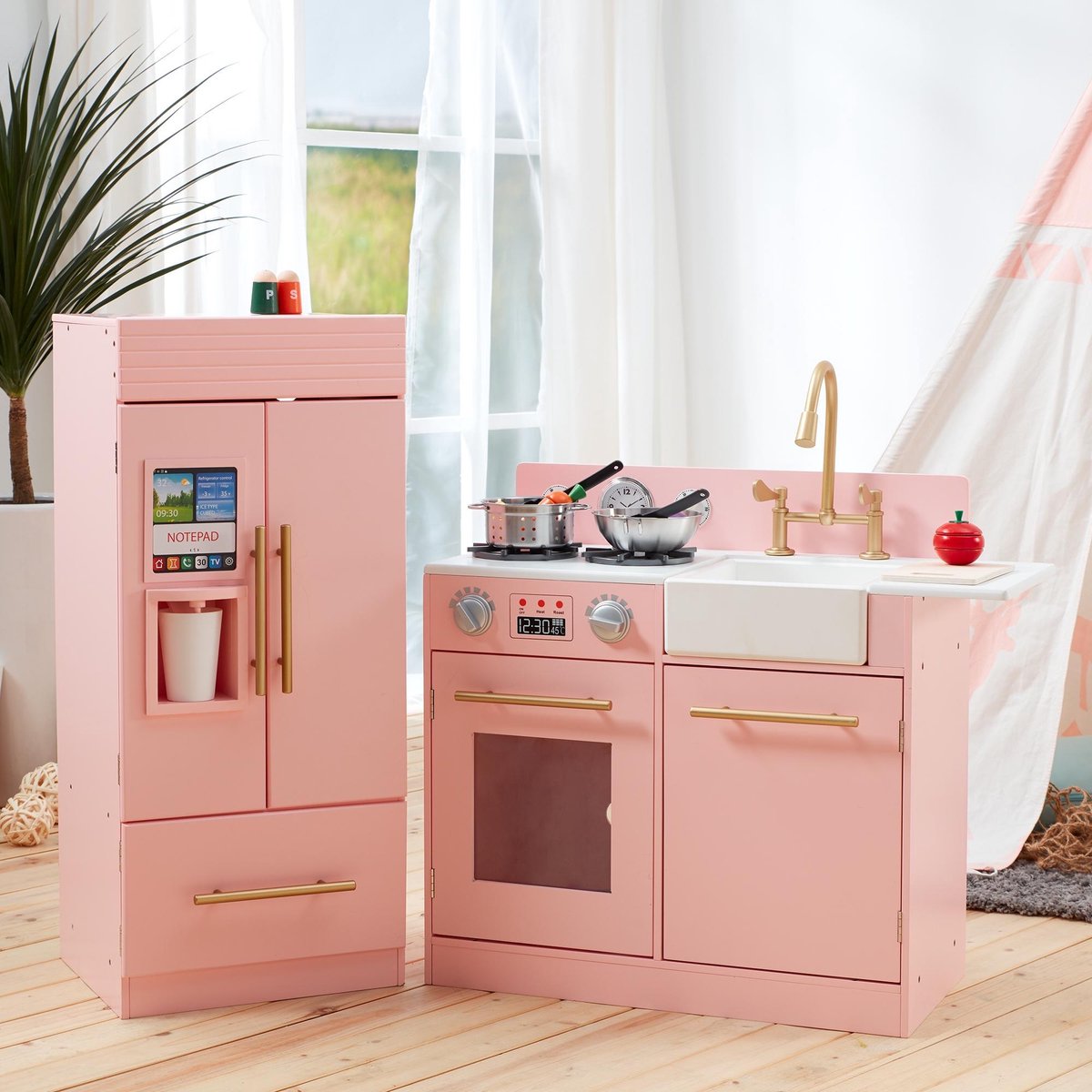 Roze houten speelgoedkeuken Teamson Kids TD-12302P