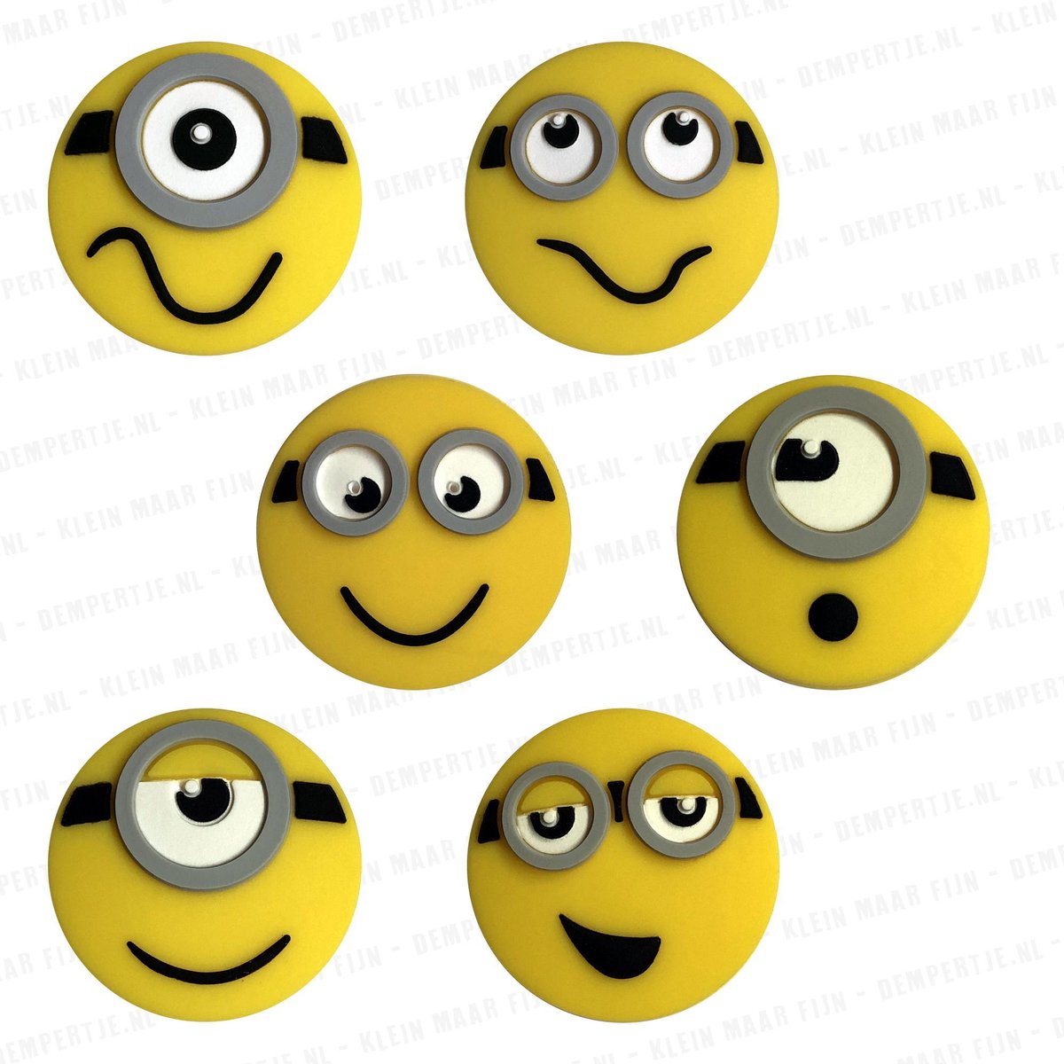 Dempertje.nl - Tennisdemper 6 stuks - Minions COMBI - #036 #037 #038 #039 #040 #041