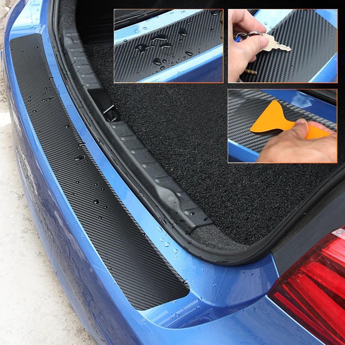 Achterbumper beschermfolie folie lijst Renault Megane Laguna Twingo Clio Capture Espace Kango Koleos Master Scenic