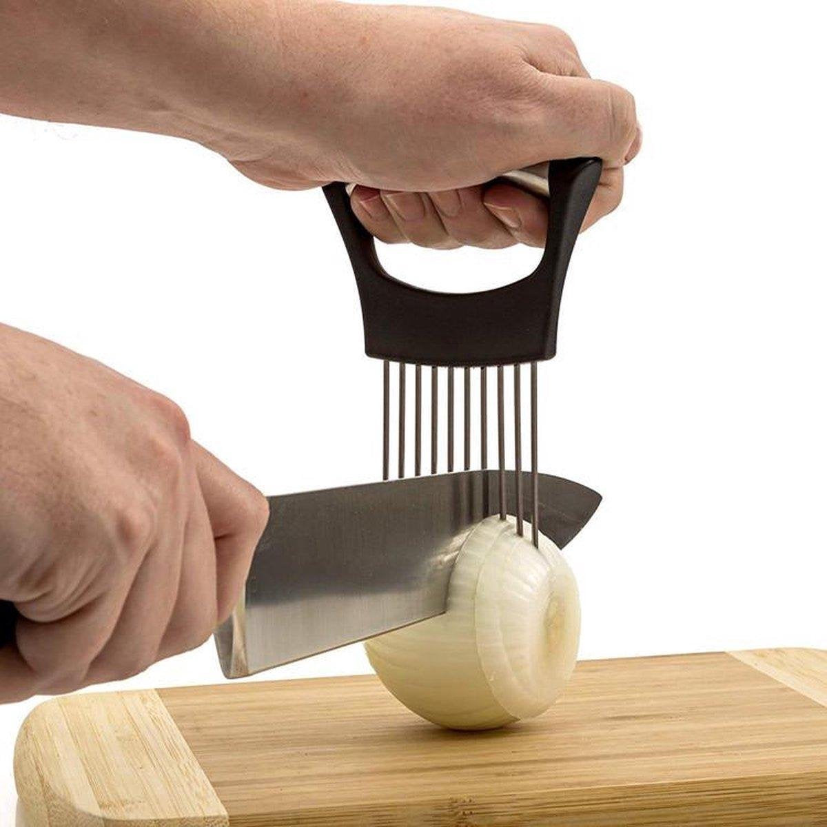 Uienkam - Uiensnijder / Hulpmiddel Uien Snijden / Ajuinkam - Ajuinsnijder / Snijhulp Uien / Aardappelsnijder / Groentesnijder / Tomatensnijder