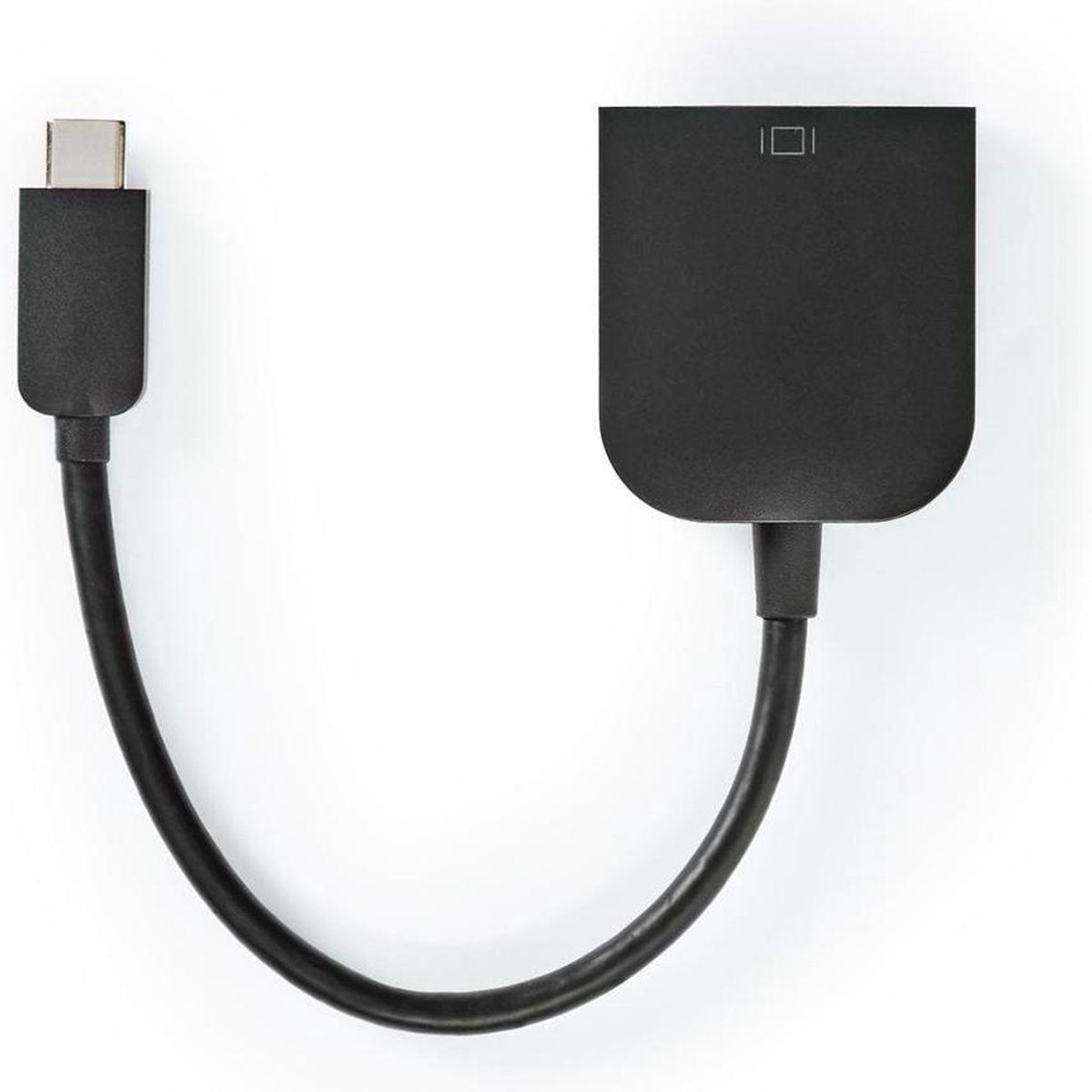 USB-Adapter | USB 3.2 Gen 1 | USB Type-C™ Male | VGA Female 15p | 5 Gbps | 0.20 m | Rond | Vernikkeld | PVC | Zwart | Polybag