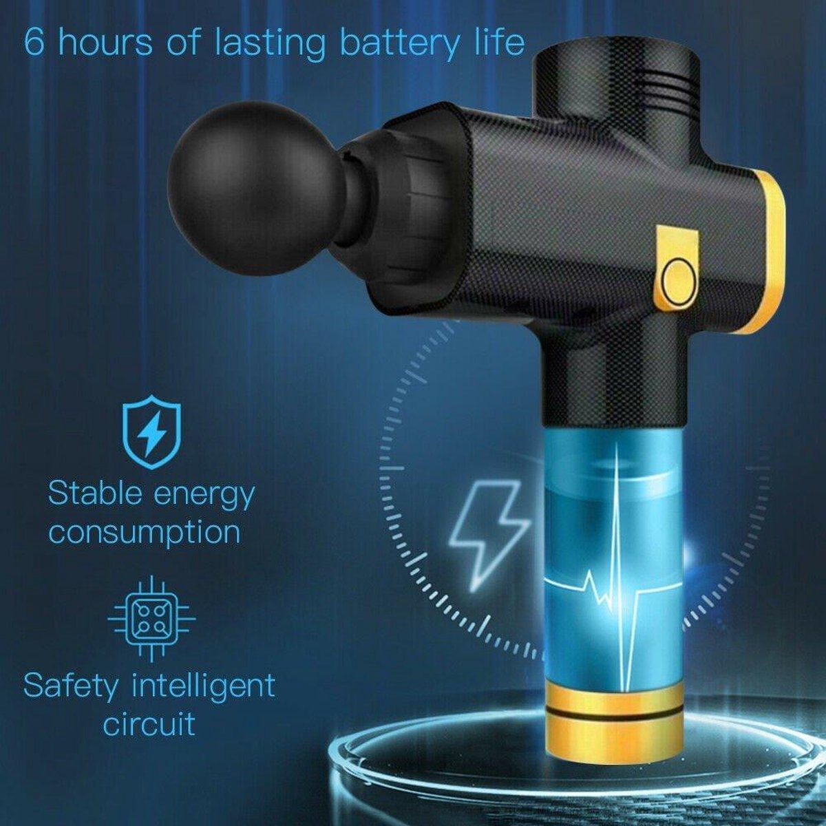 PHOENIX A2 Massage Gun – Sport Massage apparaat - Rug Massage - Schouder Massage- Nek Massage -  Rug Massage- Schouder Massage - Spier ontspanning.