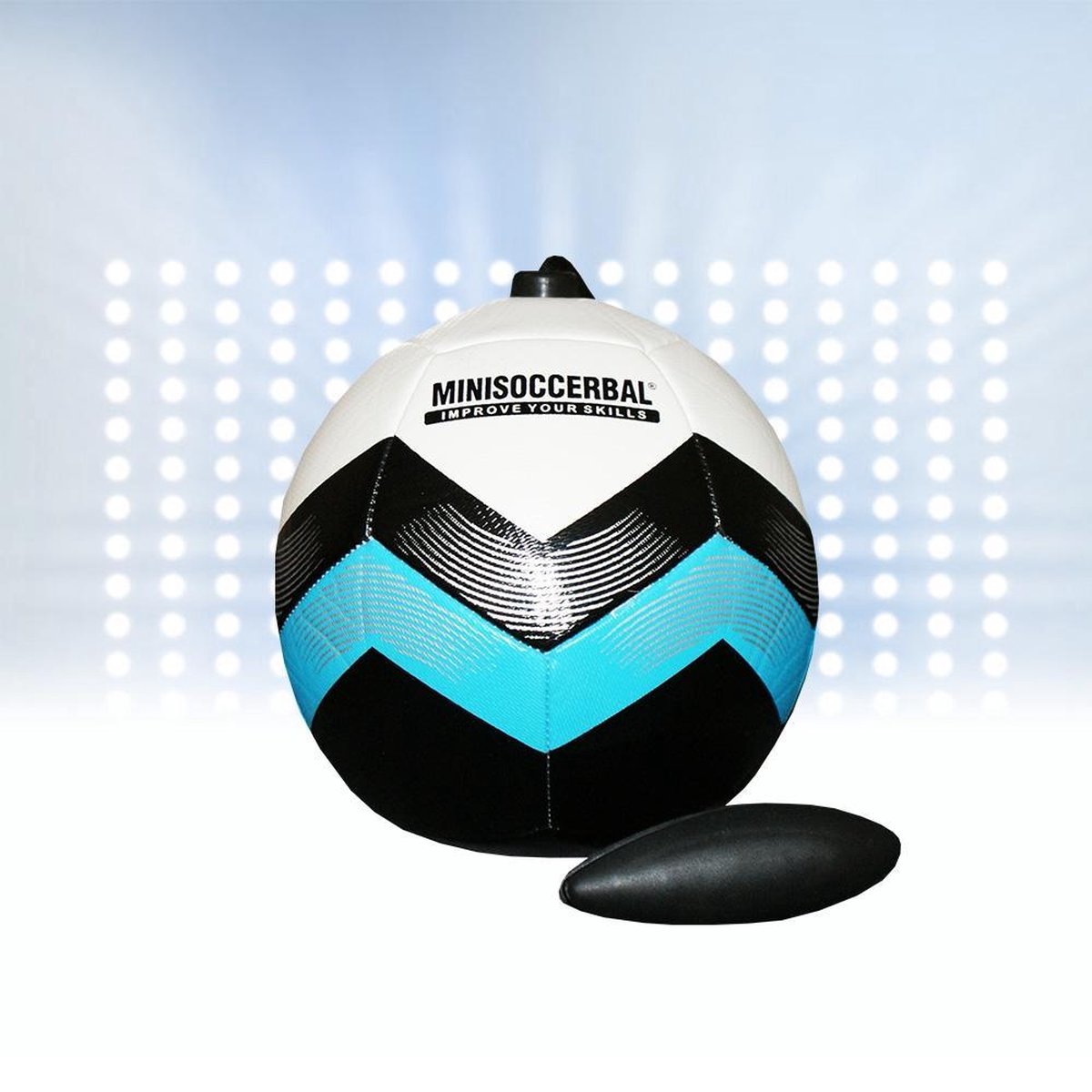Minisoccerbal Classic Blue Techniek bal (aan touw) + Oefenstof