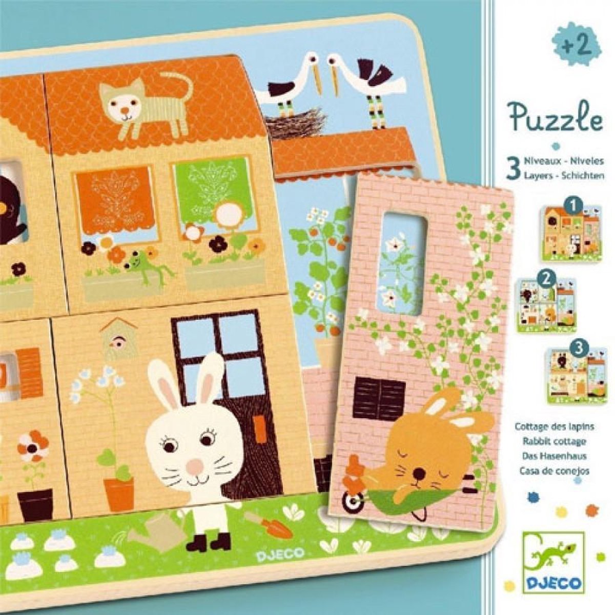 Puzzle 3 niveaux - Chez Carot