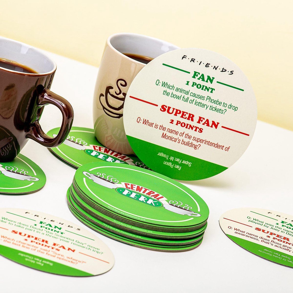 Friends Central Perk Quiz Onderzetters (Set Van 20) - Paladone