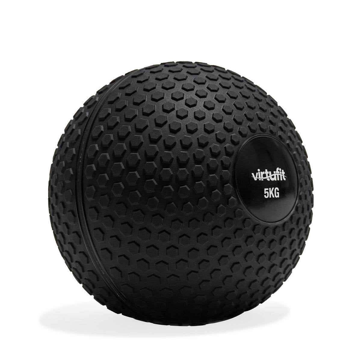 Slam Ball - VirtuFit Fitnessbal - Crossfitbal - 5 kg - Zwart