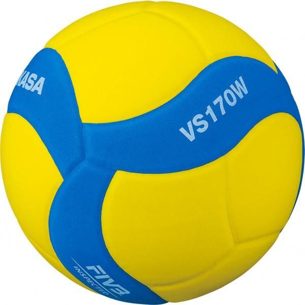 Mikasa VS170W kinderen Volleybal - geel/blauw - maat One size
