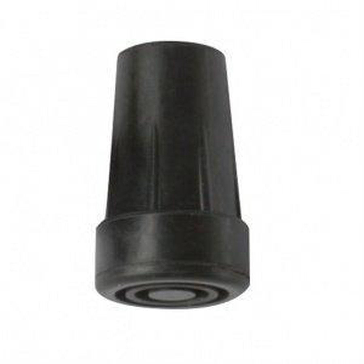 Rubberdop voor op kruk of wandelstok 19 mm zwart standaard (1)