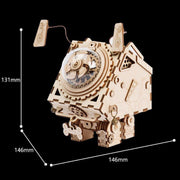 Robotime Seymour AM480 - Houten Modelbouw - Muziekdoos - Steampunk - DIY