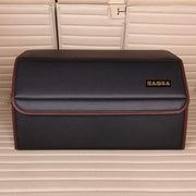 Zamba Luxe Kofferbak Organizer - Leren Auto Organizer - Auto Accessoires Interieur - Opvouwbaar - Maat L - Zwart