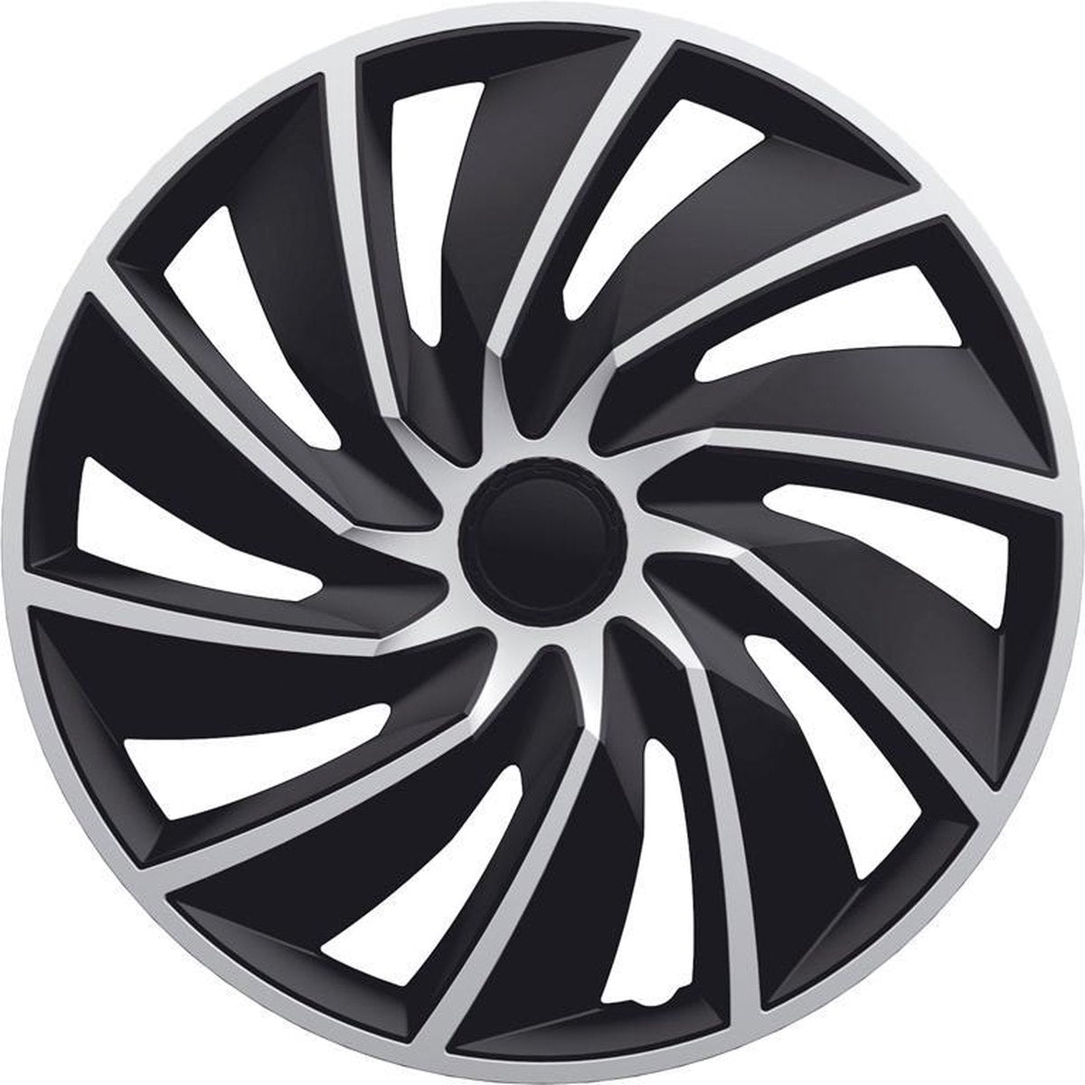 AutoStyle Wieldoppen 14 inch Turbo zilver/zwart