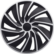 AutoStyle Wieldoppen 14 inch Turbo zilver/zwart