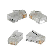 Roline RJ45 krimp connectoren voor U/UTP CAT6 netwerkkabel (flexibel en vast) - 10 stuks