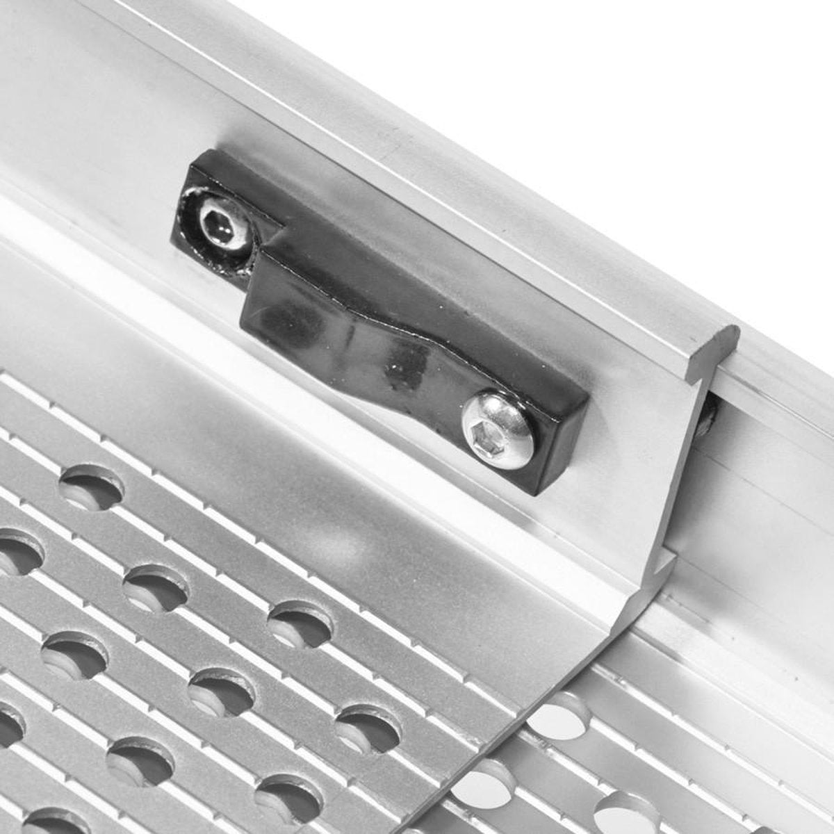 Datona® - Compacte inschuifbare oprijplaat - 240 cm rijplank rijplaat rijgoot