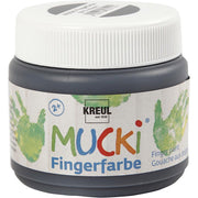 MUCKI Zwarte Vingerverf – 150ml per stuk