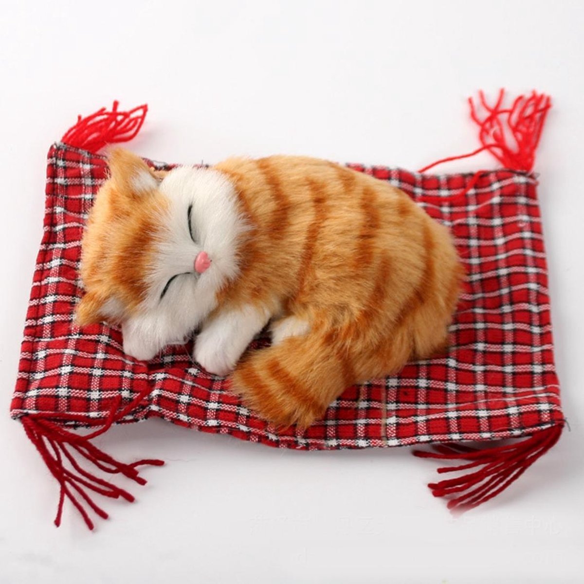 Mooie Simulatie Dier Pop Pluche Slapen Katten Speelgoed Kat Mat Pop Decoraties Knuffels Auto Decoratie Ambachten