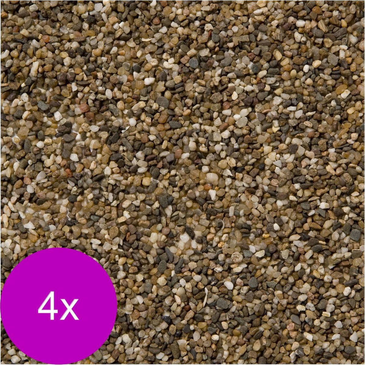 Vdl Aquariumgrind 1-2 Mm - Aquarium - Siergrind - 4 x 2.5 kg Donker