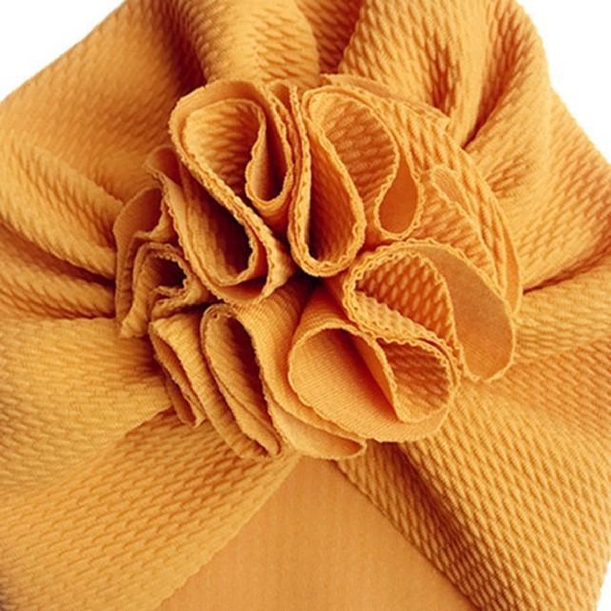 Baby Haarband -Baby Tulband - Baby Haaraccessoires Meisje - 0 tot 12 maanden Camel kleur