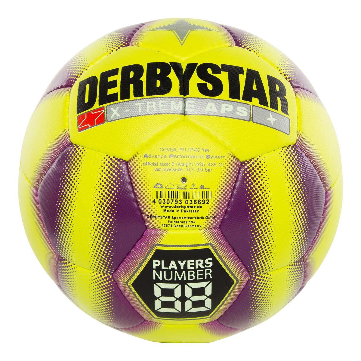 Derbystar X-treme - Voetbal - Geel - Maat 5 - 286993-4850-5