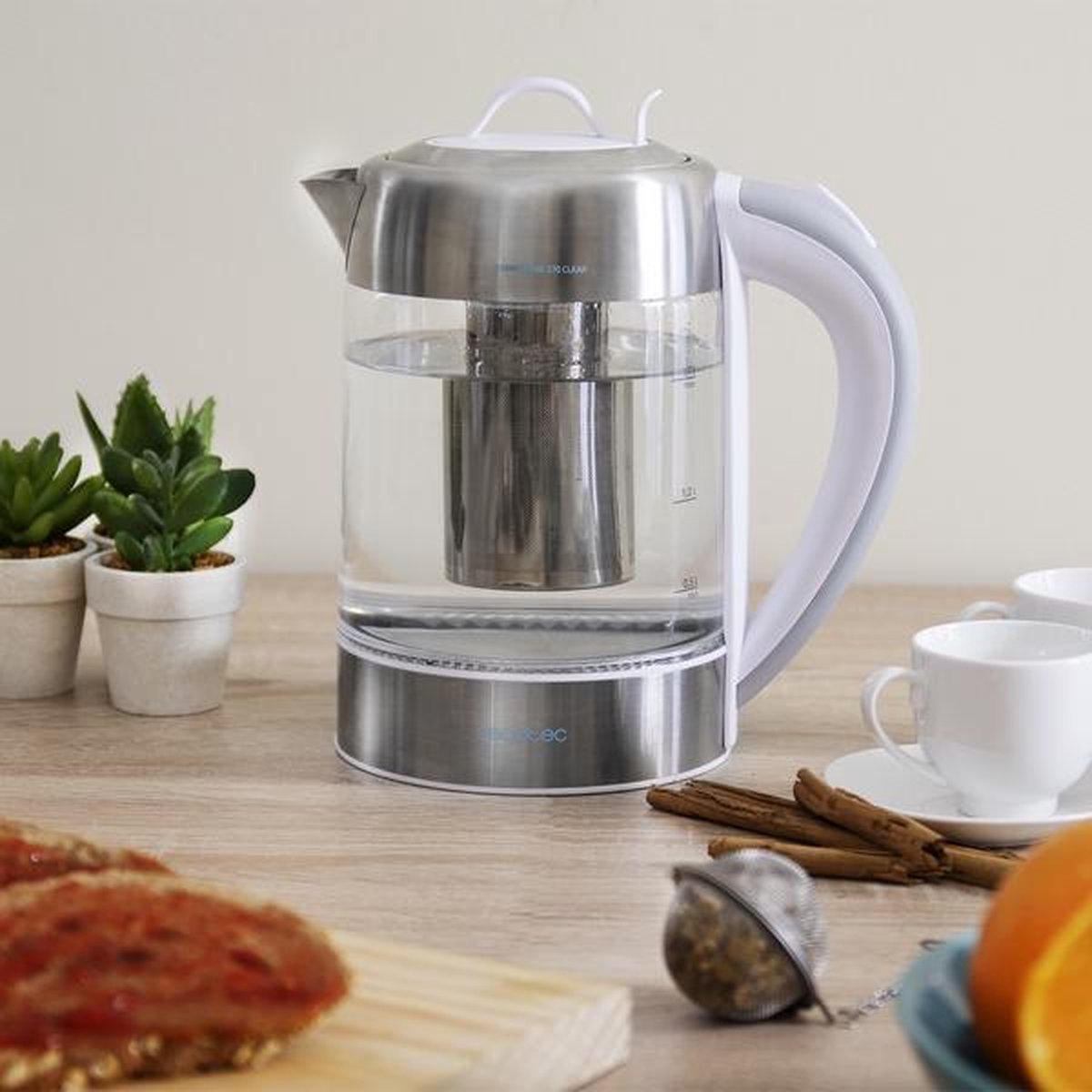 Cecotec ThermoSense 370 Clear - Waterkoker - 2200W - 1