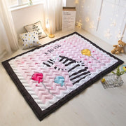 Speelkleed zebra 'a big hug' Deluxe EXTRA DIK 195 x 145 cm - LiefBoefje - Groot Speelkleed Baby - Speelmat Kinderen - Babymat XL - Kindervloerkleed - Kraamcadeau - Speelkleed Kinderen - 50+ design speelkleden