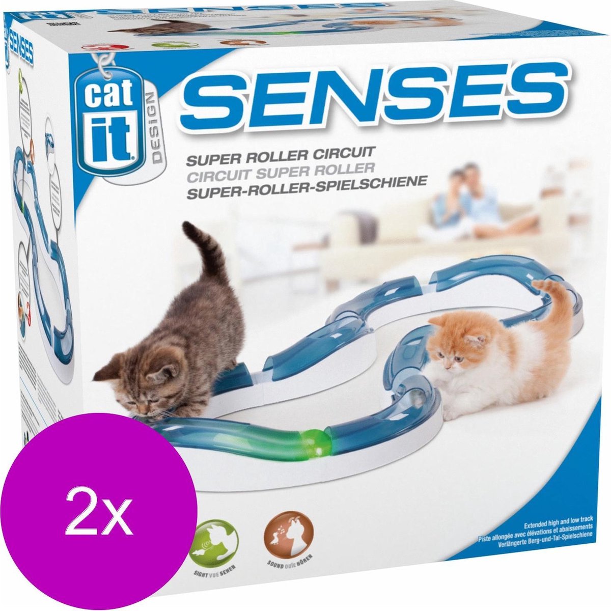 Catit Senses Super Roller Circuit - Kattenspeelgoed - 2 x per stuk
