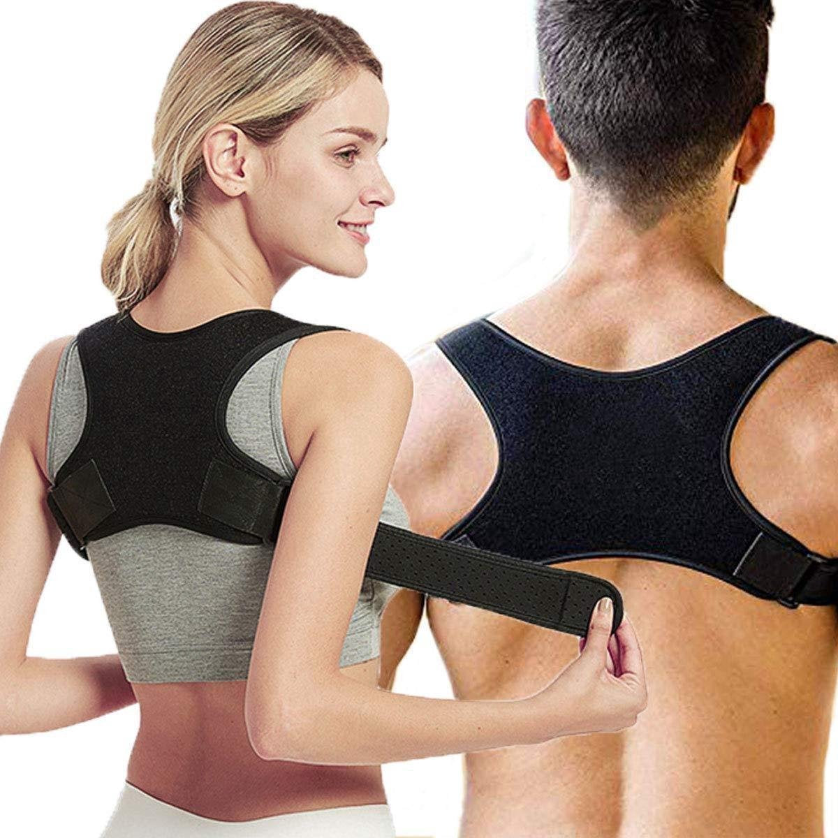 Rugbrache - Rugsteun - Rug Corrector - Doelgroep: volwassenen - Maat: One size - Kleur: Zwart